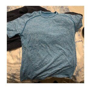 Lululemon Metal Vent Tech Short Sleeve T-Shirt Running Mens M Blue